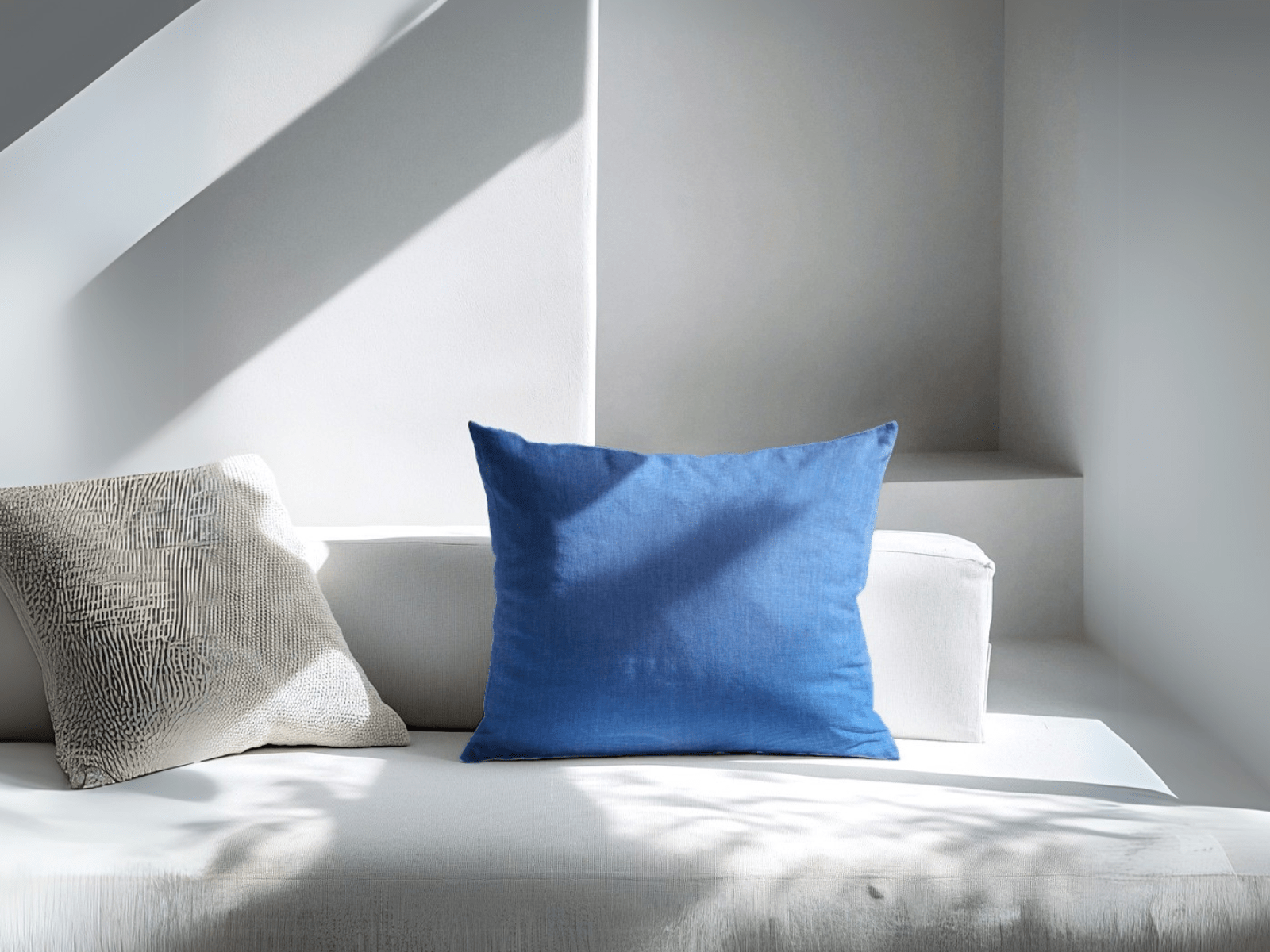 Navagio Midnight Blue Cotton Cushion Cover - copper - red
