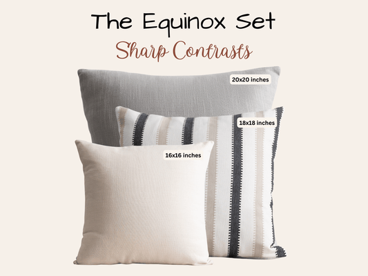 The Equinox Cotton Cushion Covers Set of 3 - copper - red
