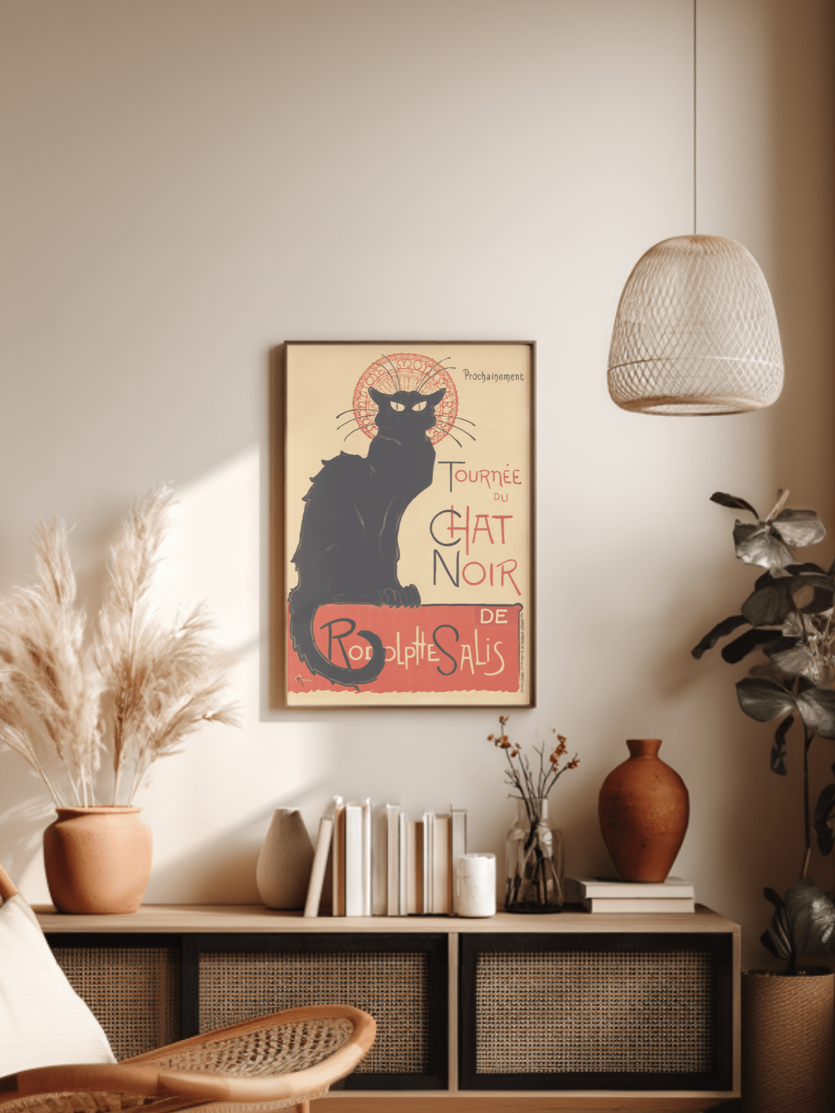 Tournée du Chat Noir by Théophile Alexandre Steinlen. - copper - red