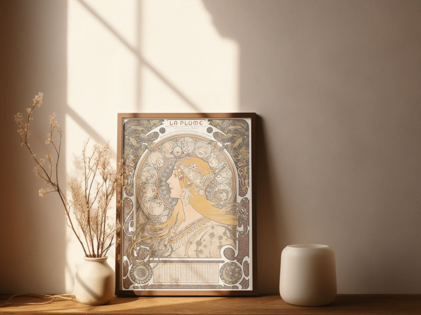 La Plume Muchas Vintage Poster - copper.red.co