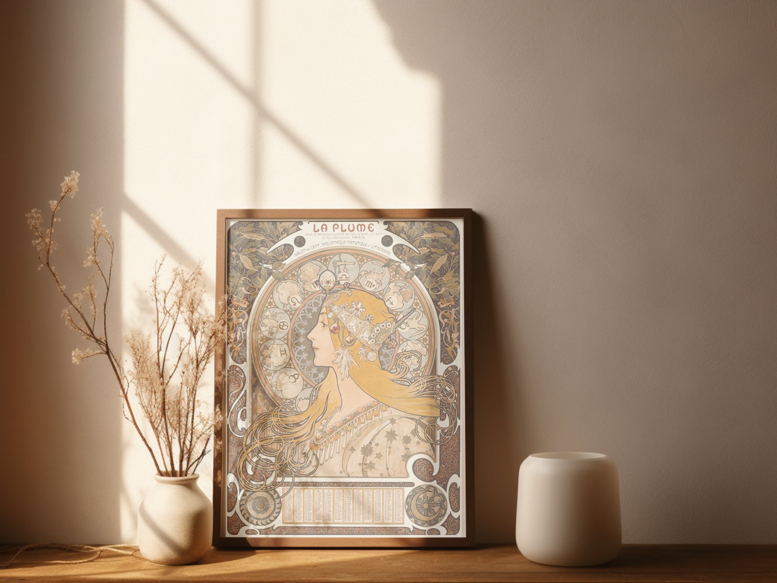 La Plume Muchas Vintage Poster - copper.red.co